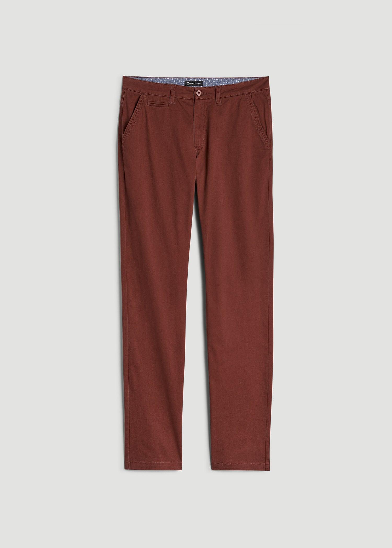 Carman TAPERED Chinos for Tall Men in Intense Rust Male Product Image