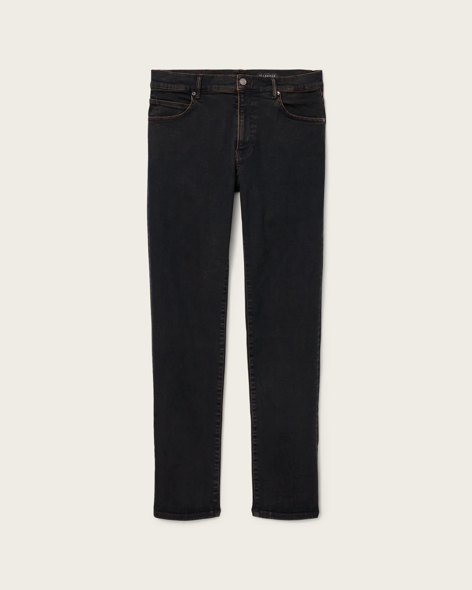 Sid Ultra Stretch Skinny Jeans OVERDYED BROWN | ALLSAINTS US Product Image