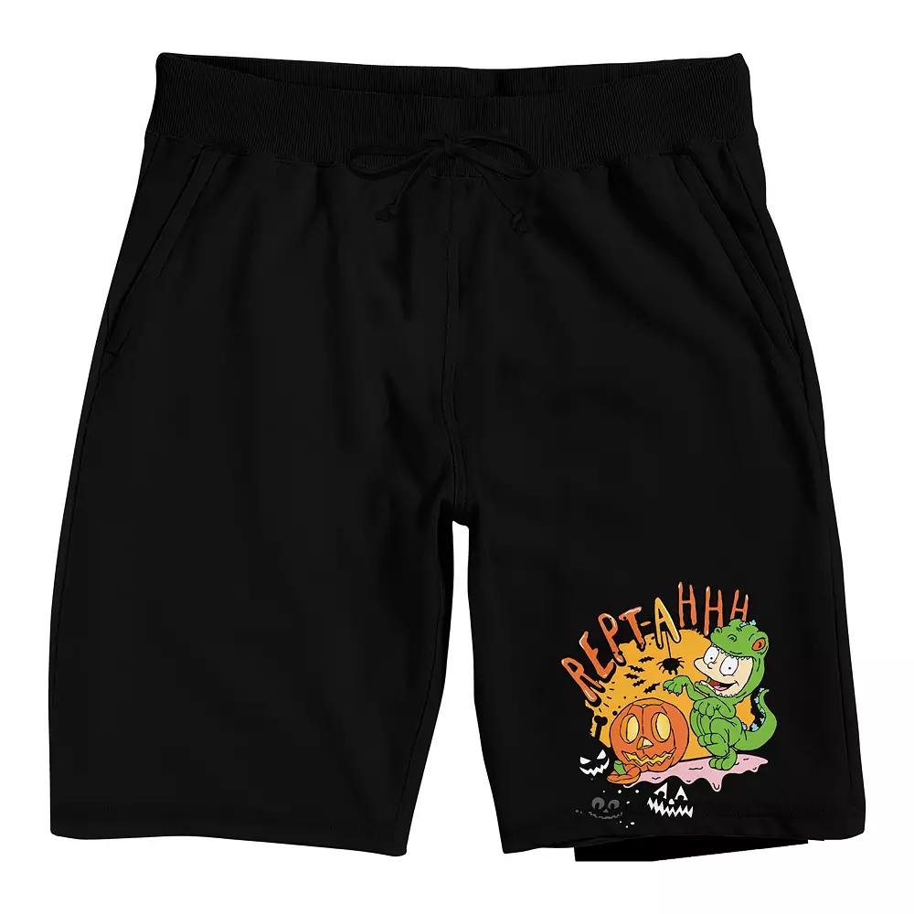 Men's Rugrats Halloween Sleep Shorts, Size: Small, Black Product Image