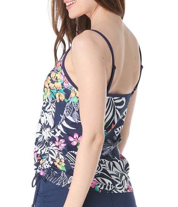 Beach House Solid Blake Adjustable Side Tie Swim Short Bottom Product Image