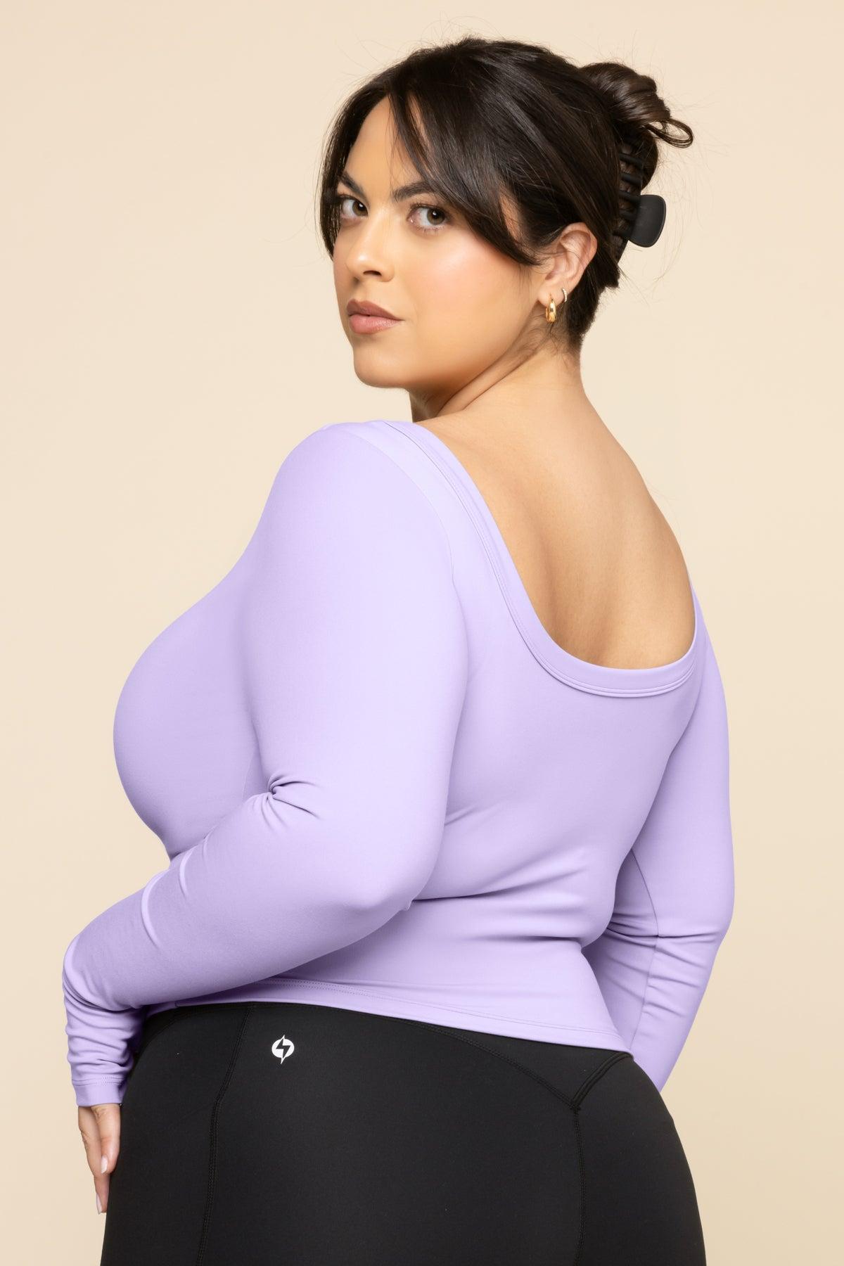 Your Favorite Reversible Long Sleeve Top (Cropped) - Country Blue Product Image