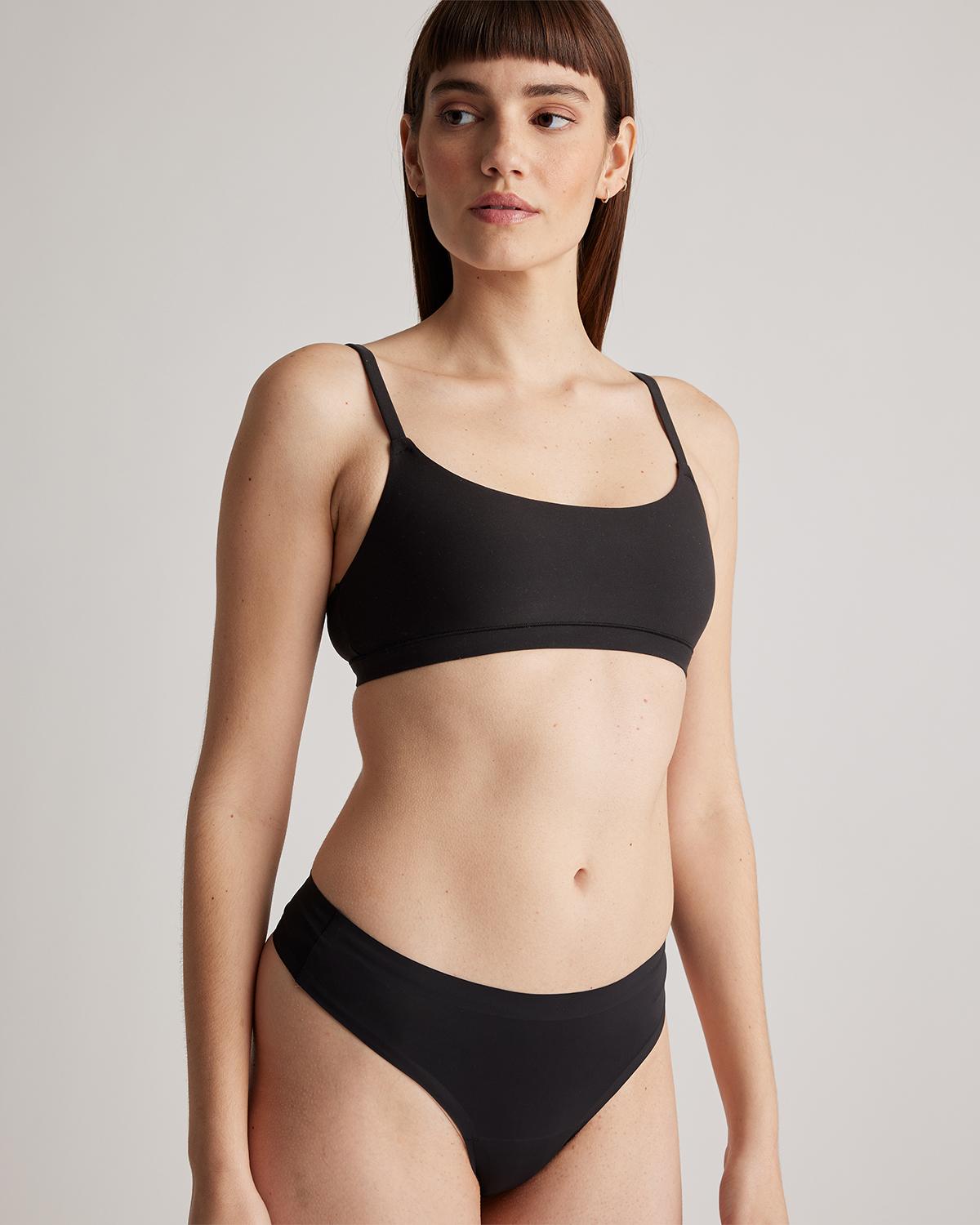 Quince | Women's Invisible Bonded Thong Nylon/Spandex Product Image