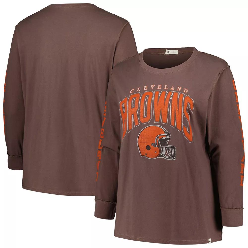 Women's '47 Brown Cleveland Browns Plus  Product Image