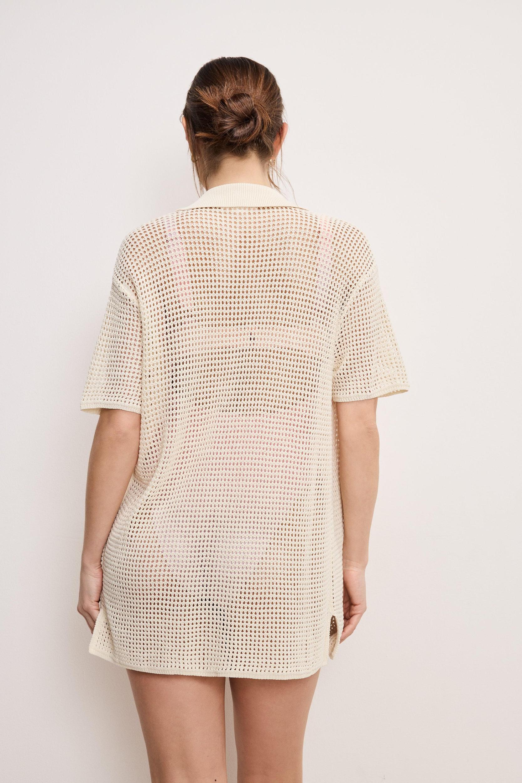 CROCHET SHIRT | ECRU003 Product Image