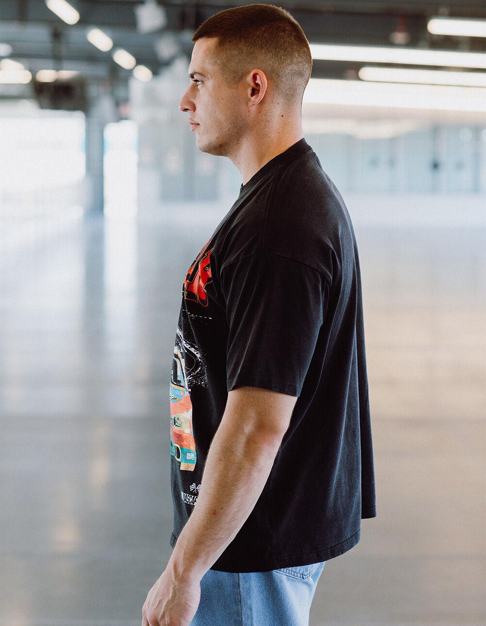 TILLYS x NASCAR Racecar Mens Boxy Tee - BLACK Product Image