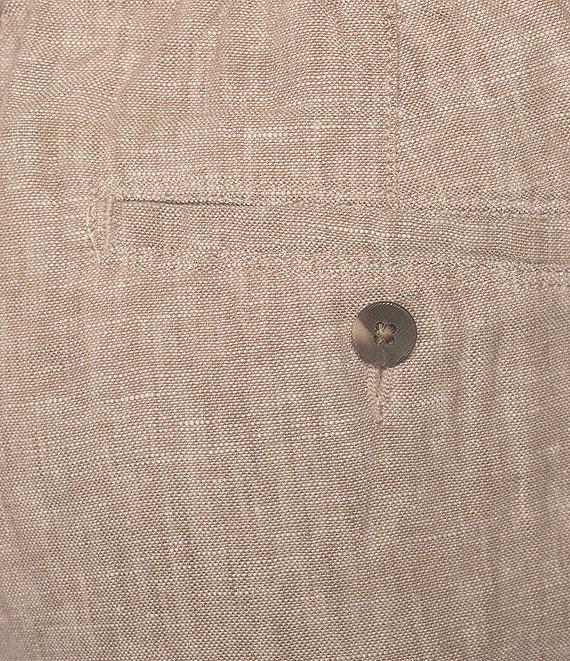 Caribbean Big & Tall Flat Front Fancy Linen Pants Product Image