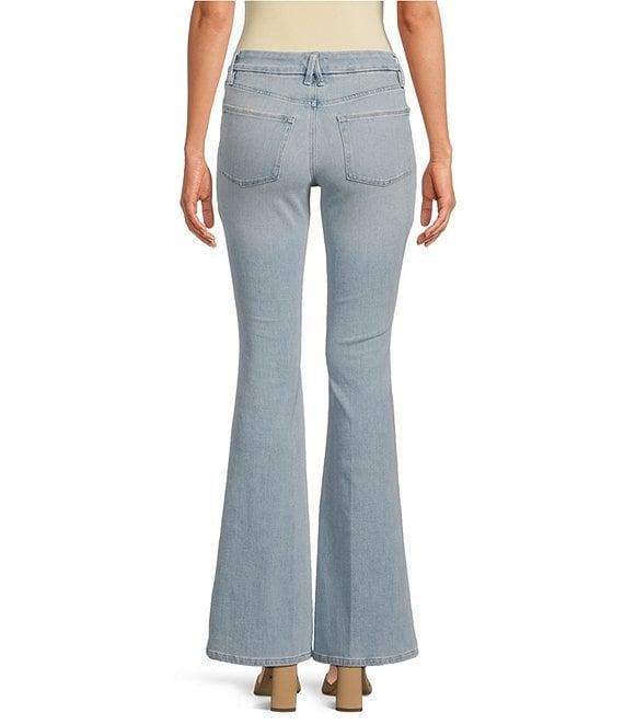 Good American Soft Tech Good Legs Mid-Rise Flare Jeans Product Image