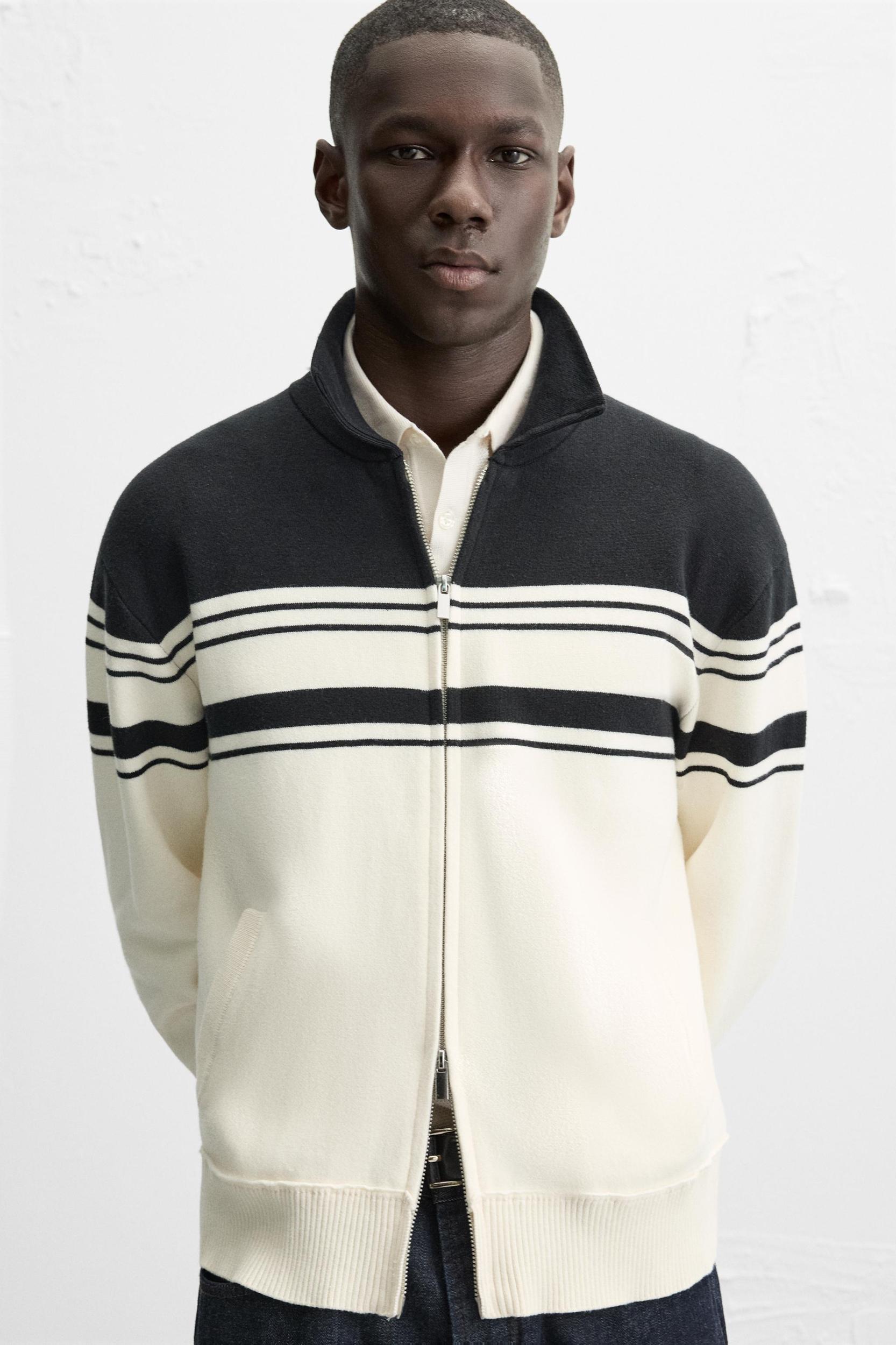 ZIP-UP KNIT JACKET Product Image