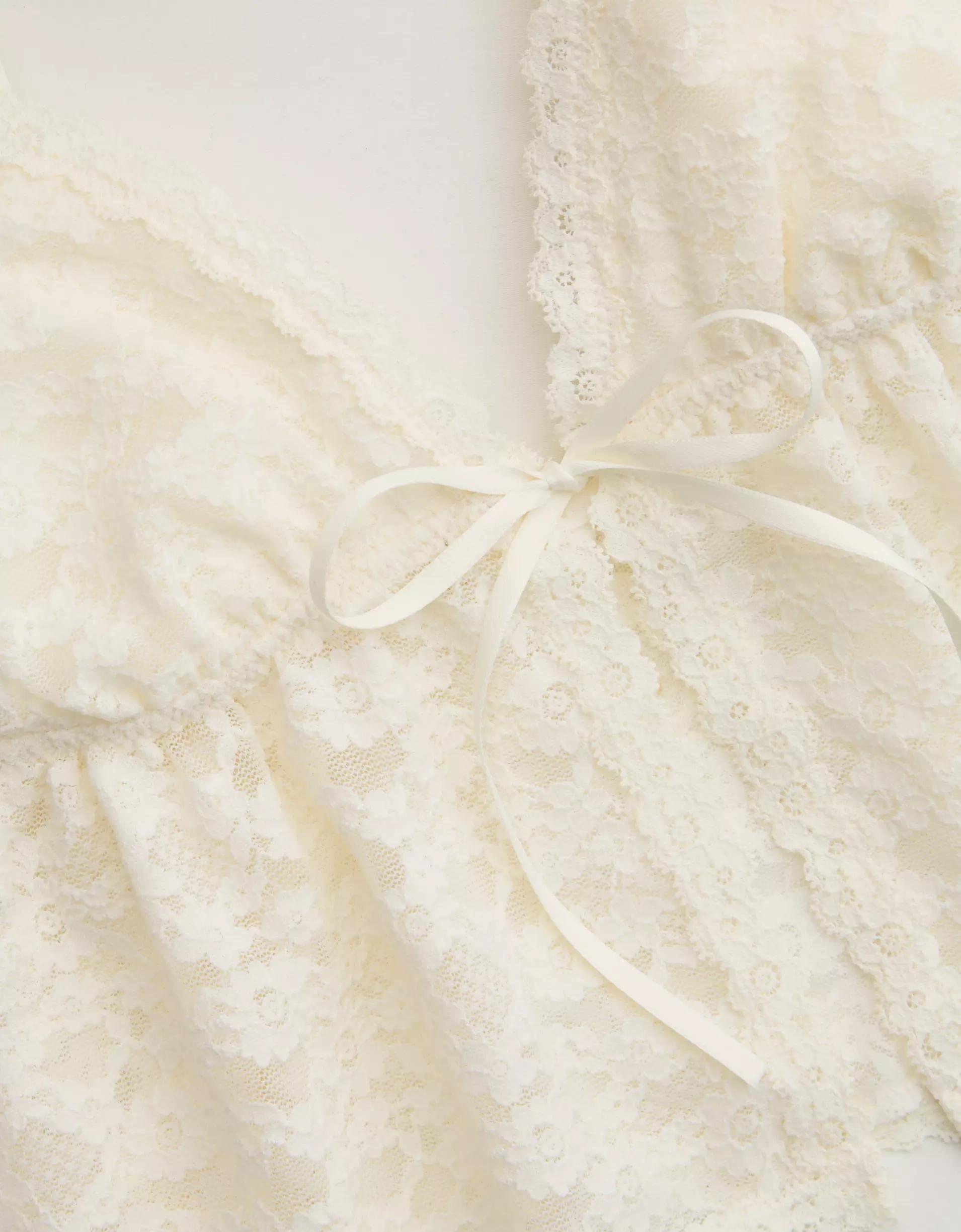 Show Off Vintage Lace Tie Front Bra Top Product Image