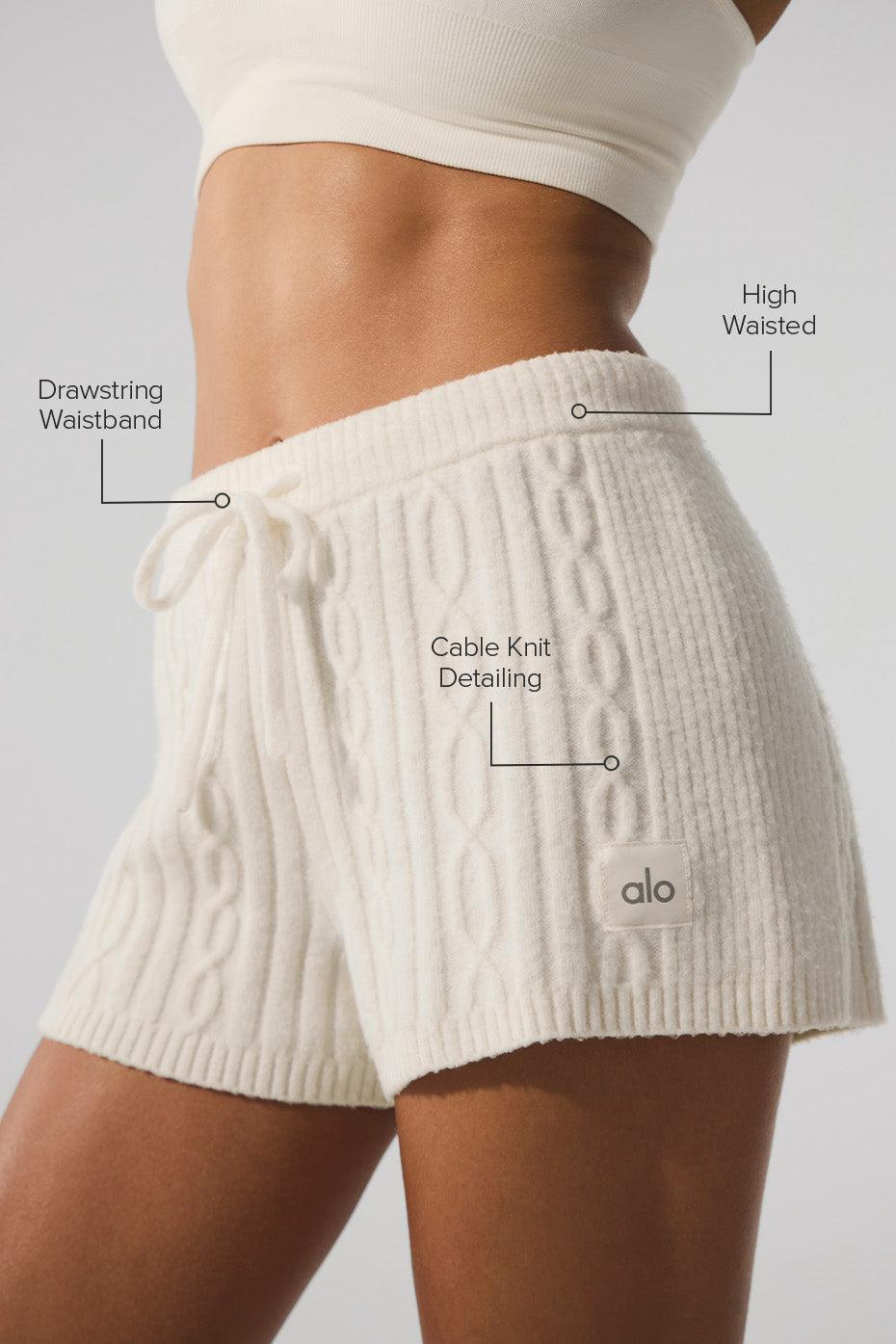 Cable Knit Winter Bliss Short - Ivory Product Image