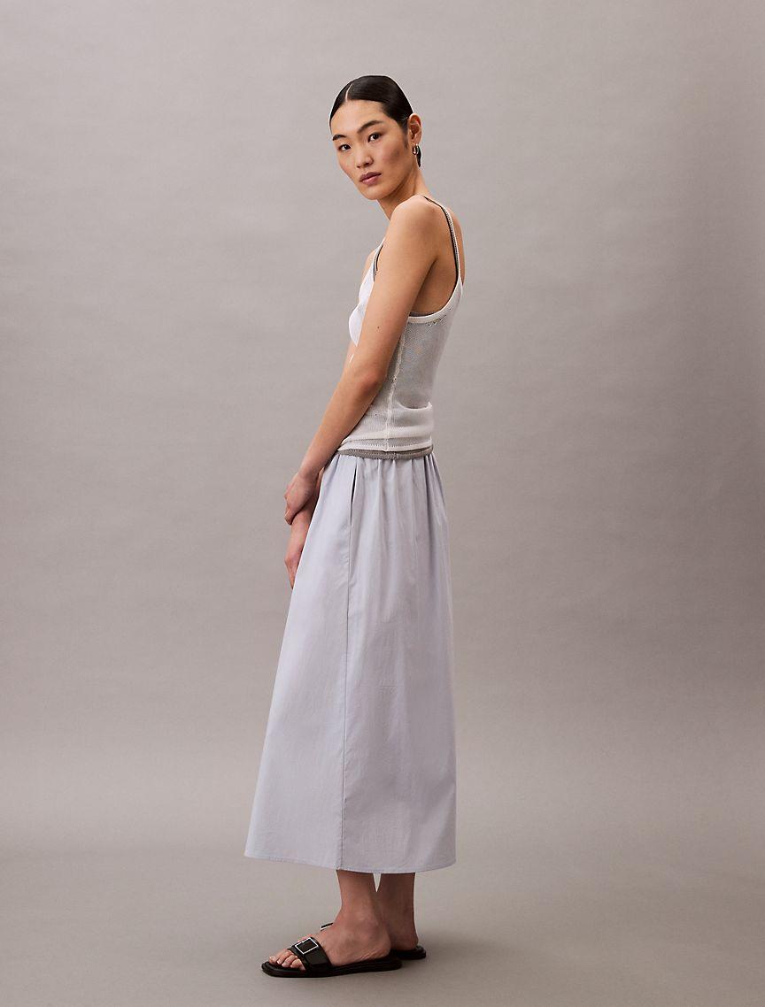 Poplin Midi Skirt  Product Image