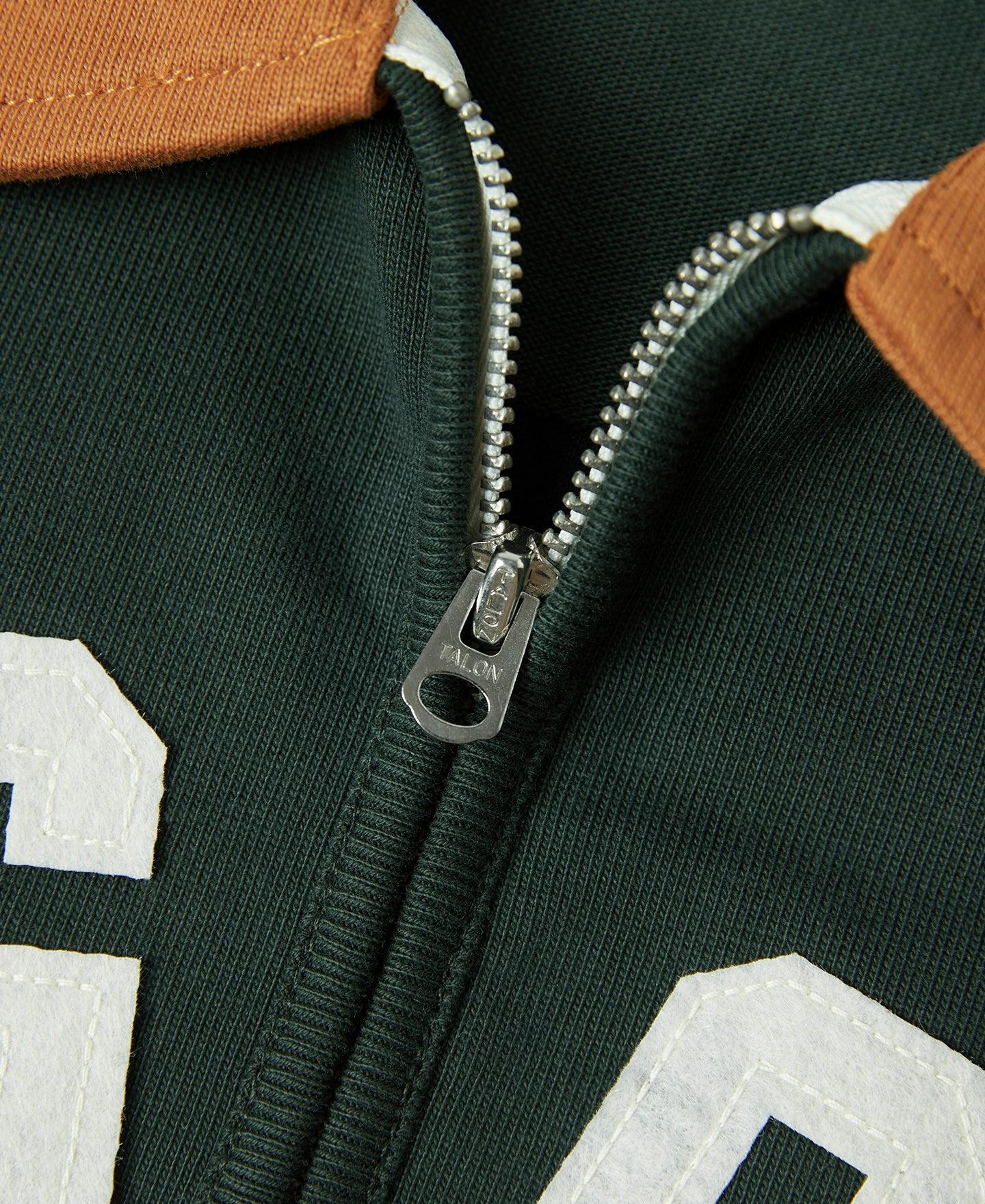 Heavyweight Two-Tone Racing Jersey T-Shirt - Orange/Green Product Image