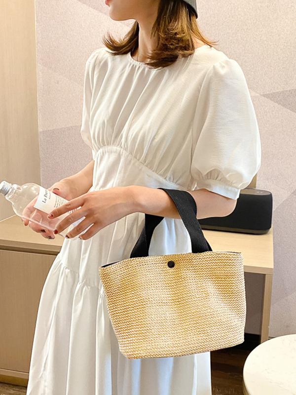 Simple Casual Vacation Weave Bag Product Image