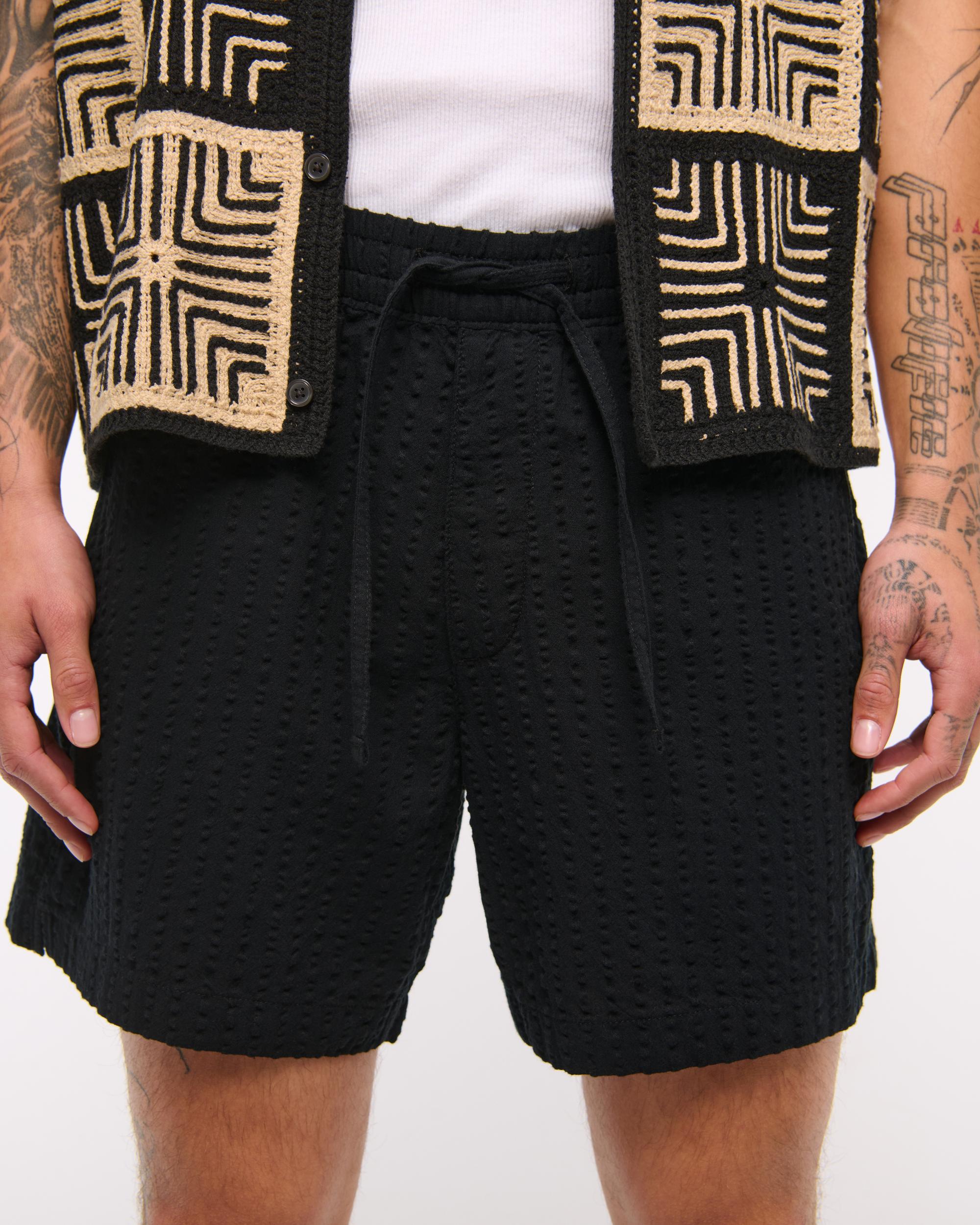 Textured Pull-On Short Product Image