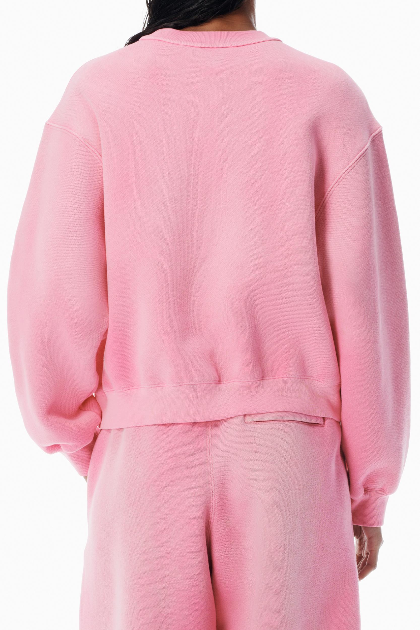 Pink Logo Puff Print Sweatshirt Product Image