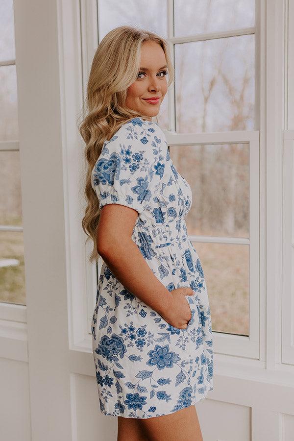 Floral Daydream Denim Romper Product Image