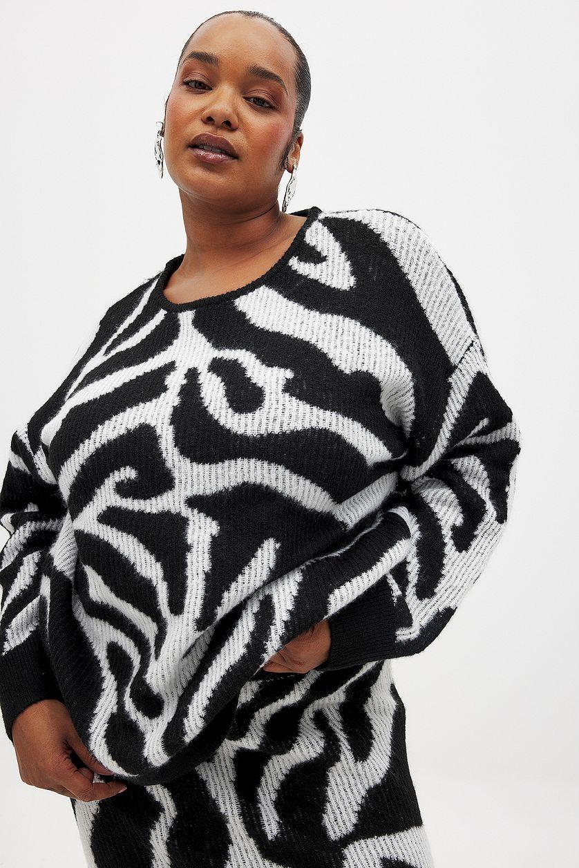 Jacquard Knitted Sweater Product Image