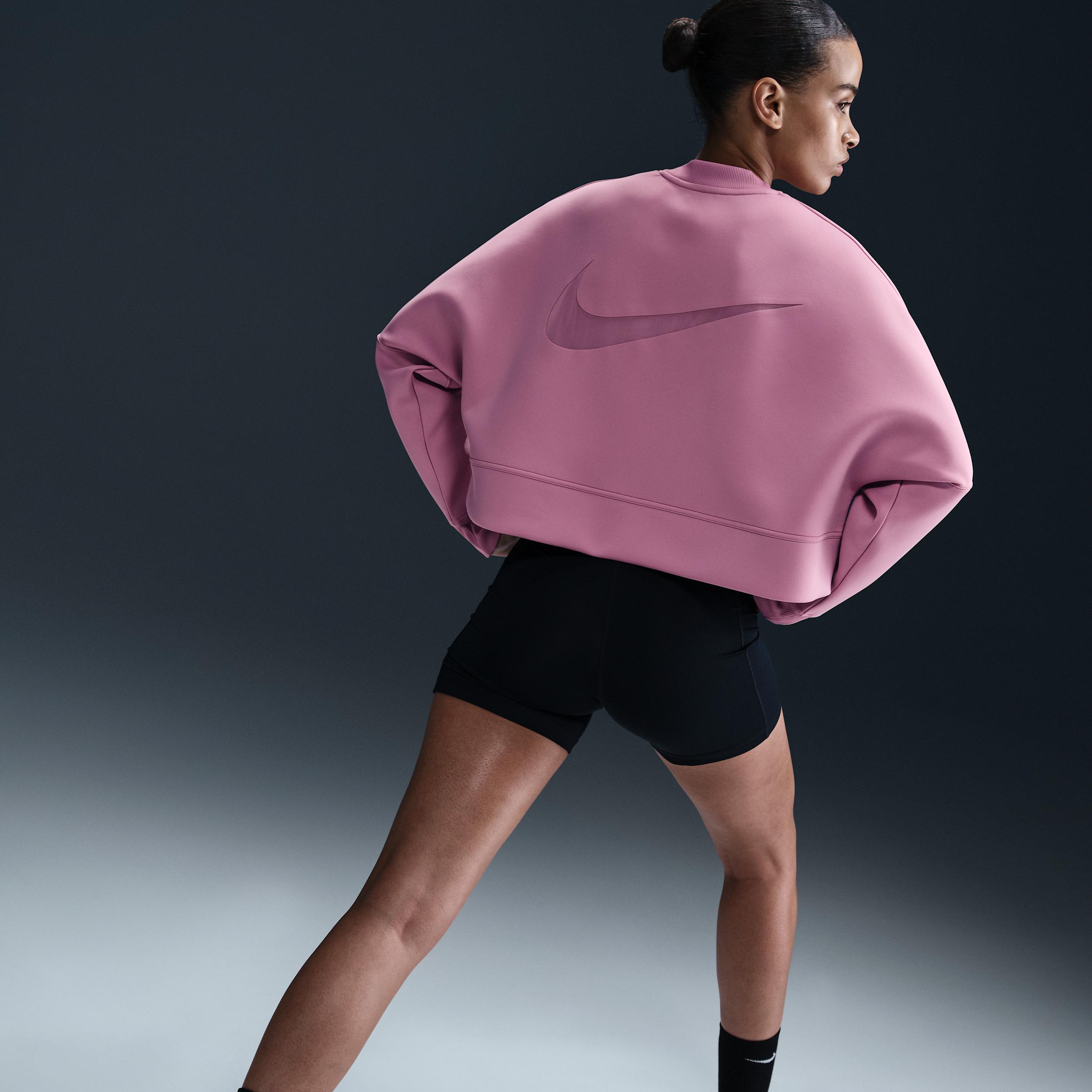 Nike Women's Prima Dri-FIT Oversized Crew-Neck Cropped Top Product Image