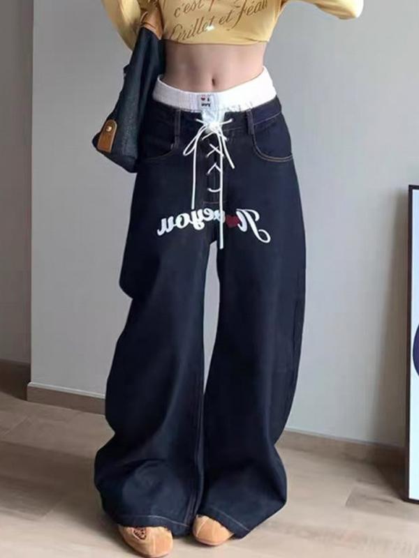 American Retro Prints Boyfriend Jeans Product Image