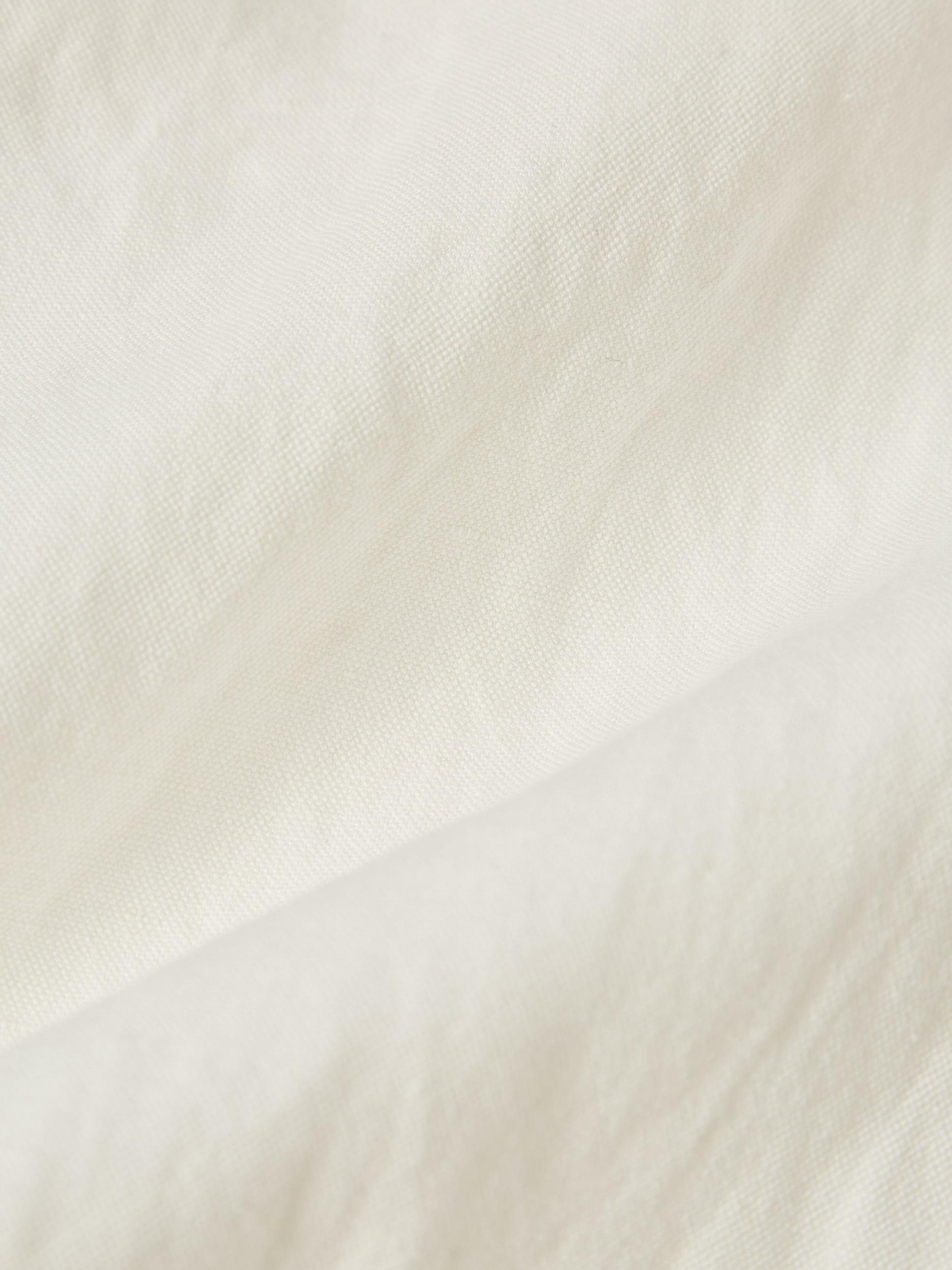 Universal Works Pleated Track Pant in Ecru Slub Linen Weave Product Image