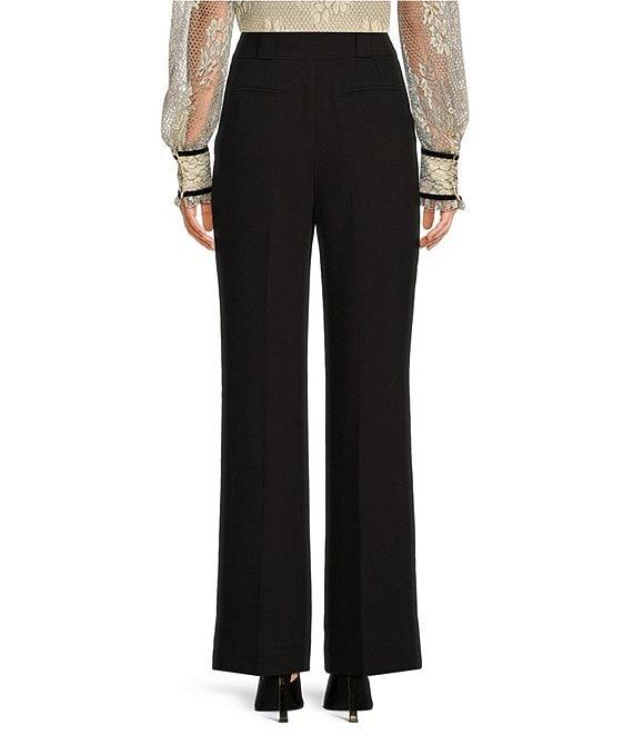 A Loves A Woven Suiting High Rise Coin Pocket Pleated Front Point Hem Pants Product Image
