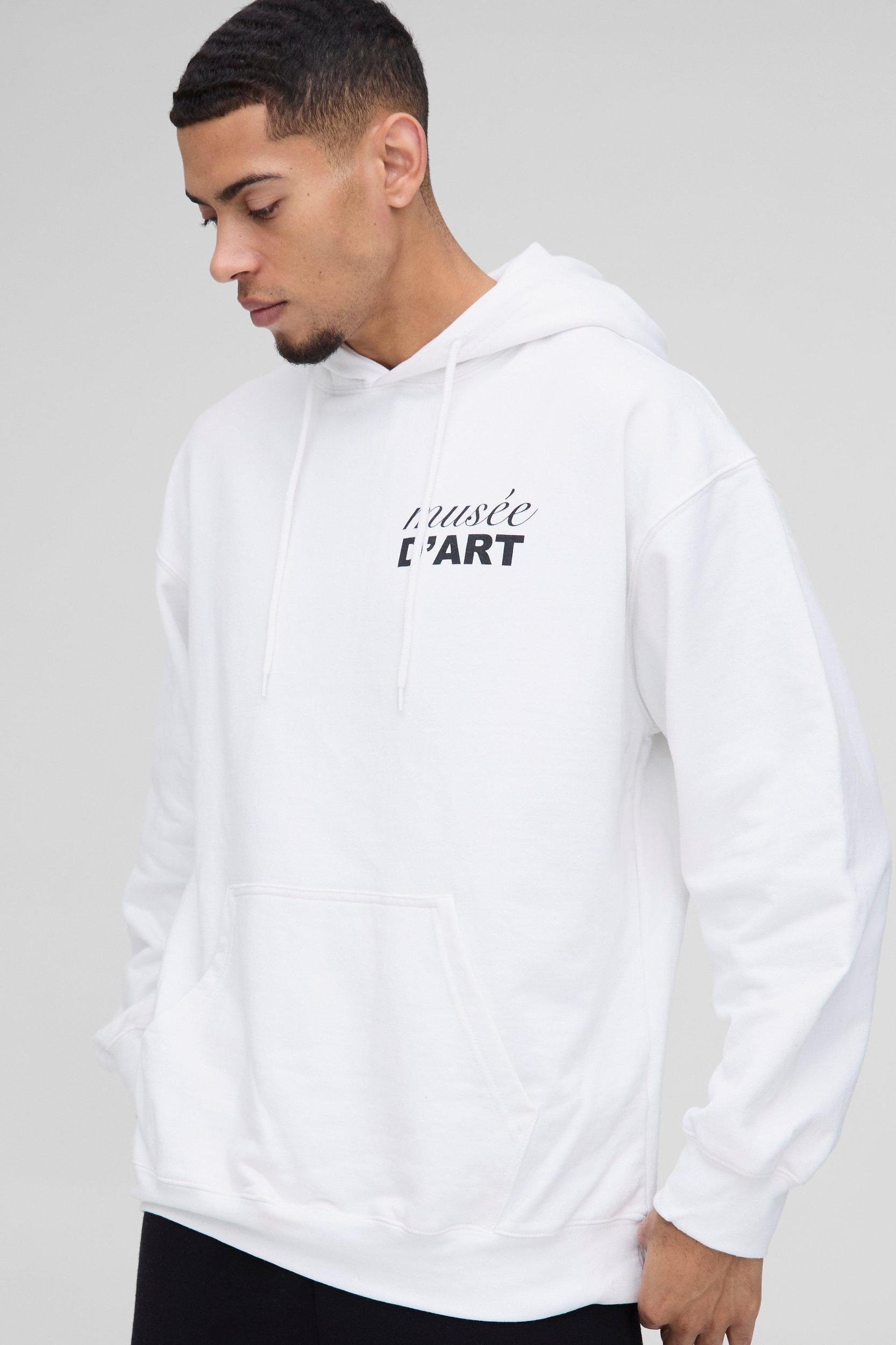 Oversized Matisse Art License Print Hoodie | boohooMAN USA Product Image