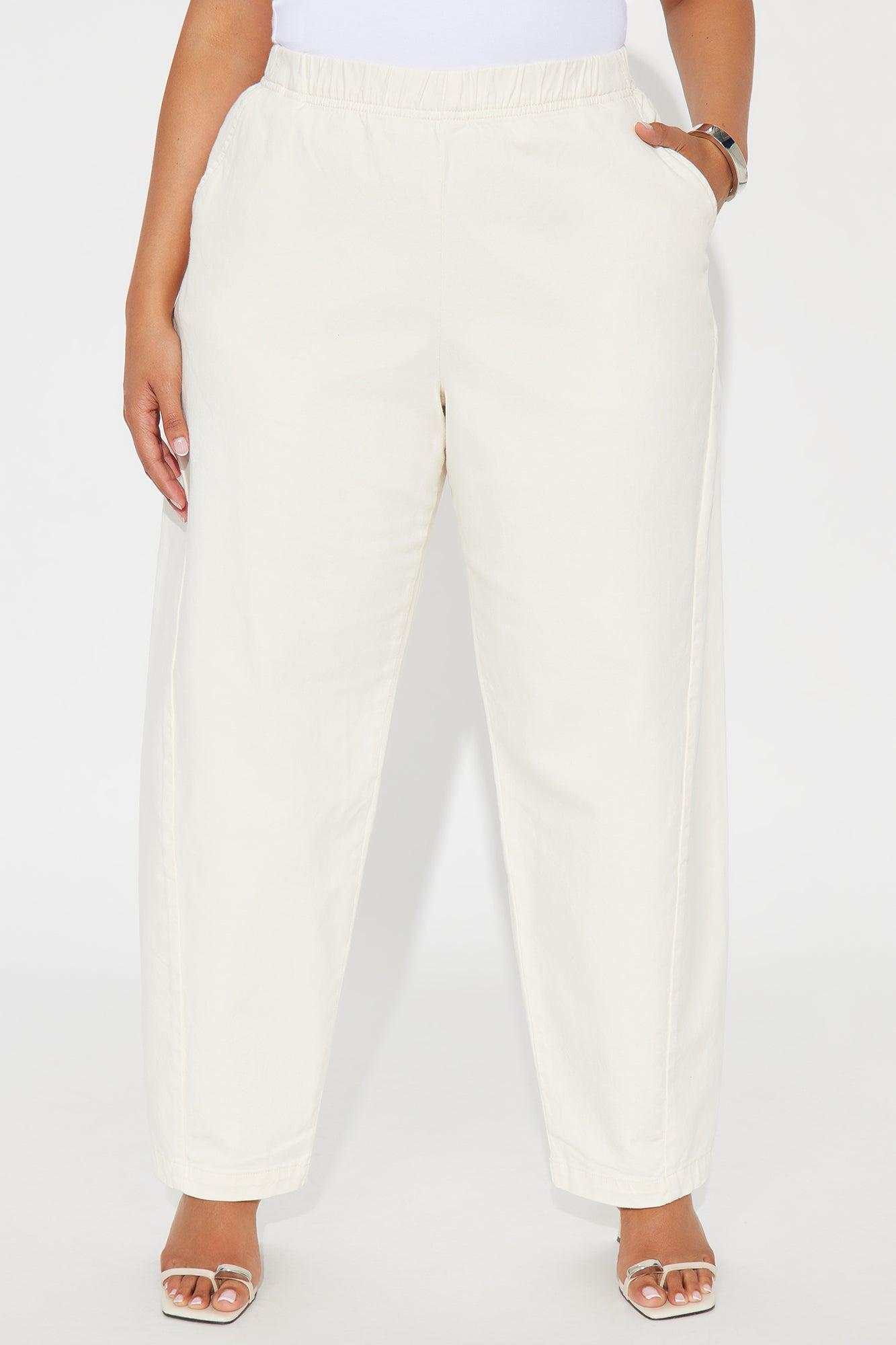 Jenia Barrel Pant - Cream Female Product Image