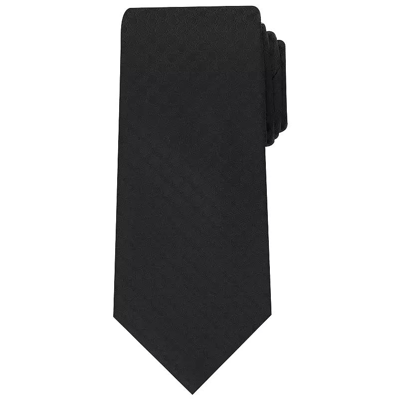 Men's Bespoke Solid Tie, Black Conway Product Image