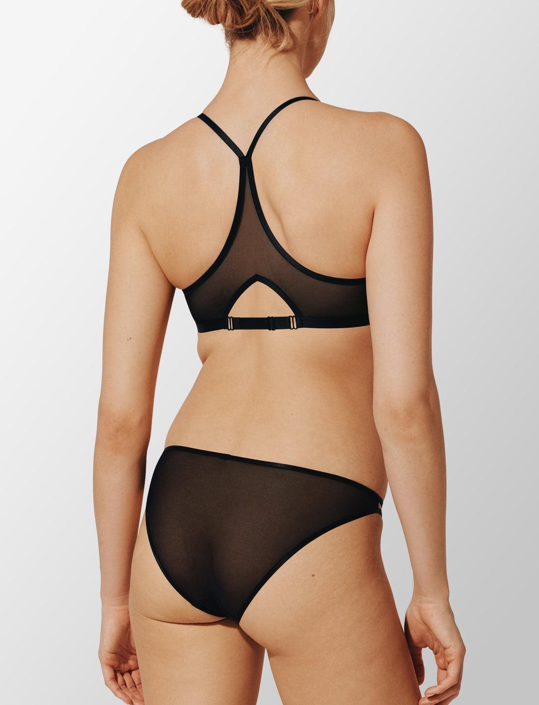 Bare Mesh Front Close Racerback Bra Product Image