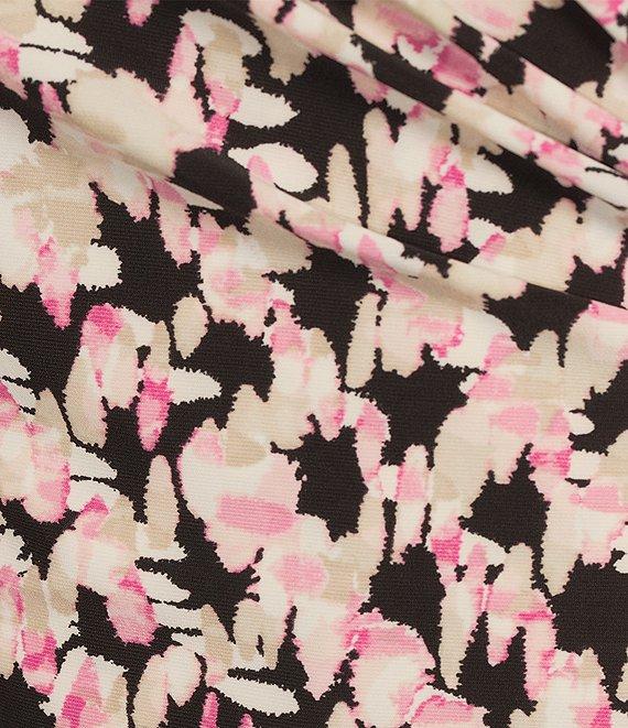 Anne Klein Plus Size Long Sleeve Faux Wrap Dress Product Image