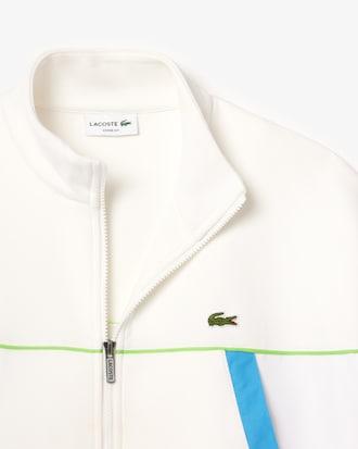 Men's Loose Fit Zip-Up Piqué Sweatshirt Product Image