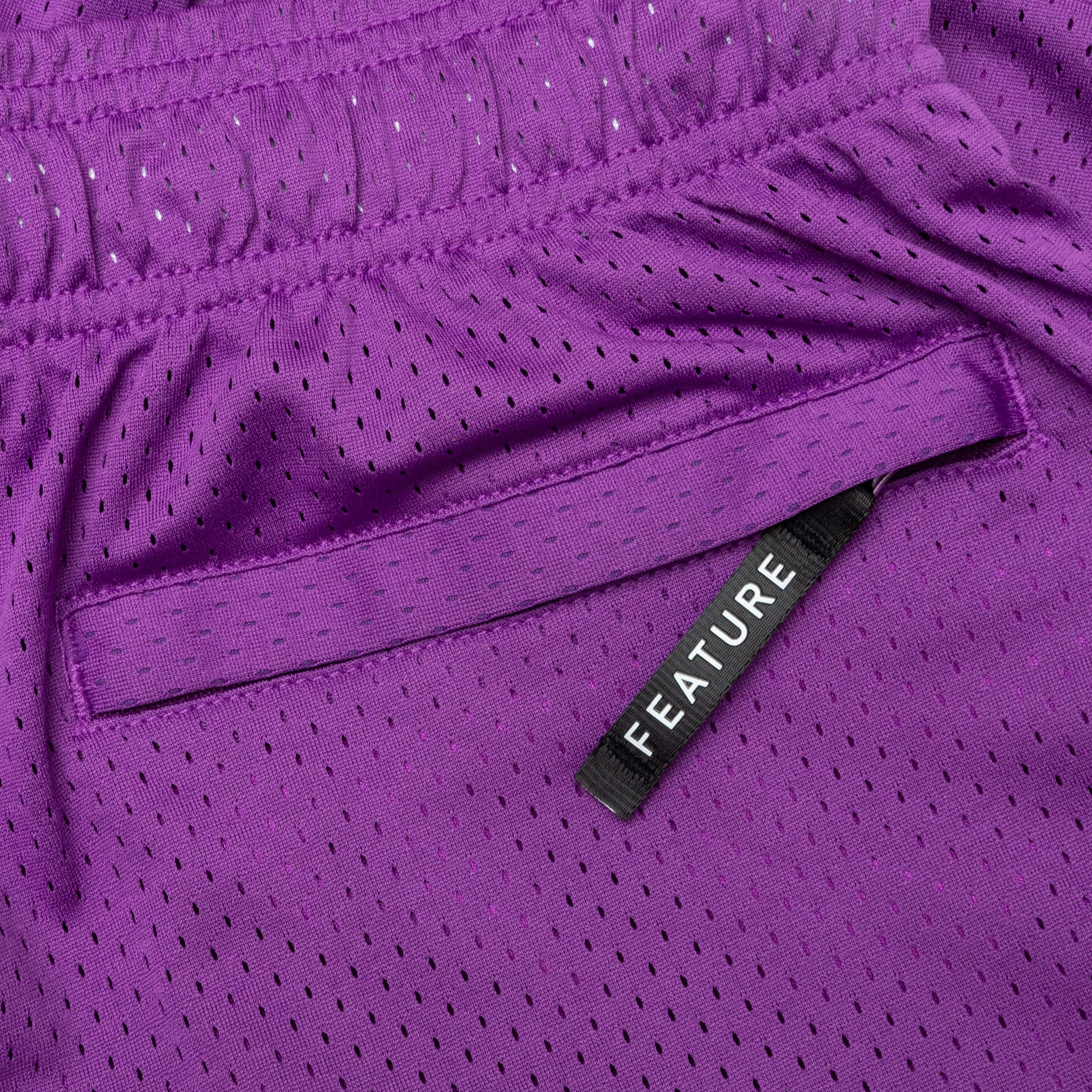 West Mesh Shorts - Purple Male Product Image