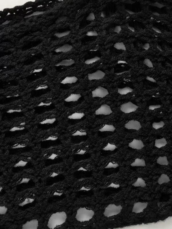 All Over Cutout Flare Sleeve Knit Product Image