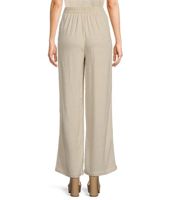 Blu Pepper Elastic Waist Coordinating Wide Leg Pants Product Image
