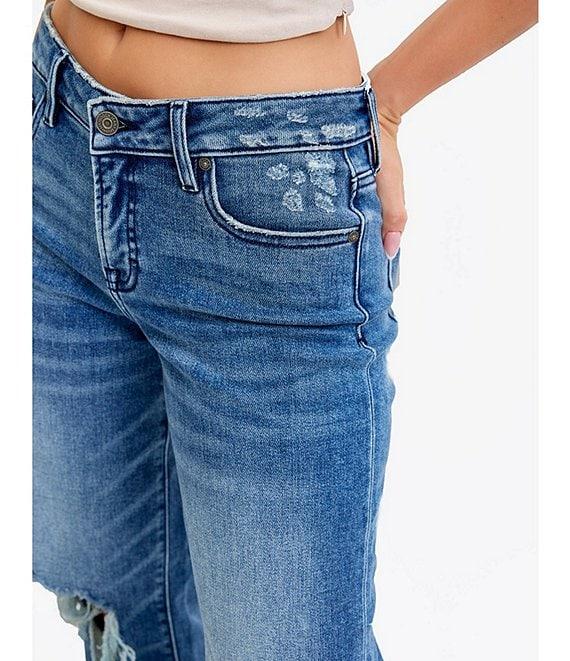 Hidden Jeans Logan Mid Rise Distressed Dad Jeans Product Image
