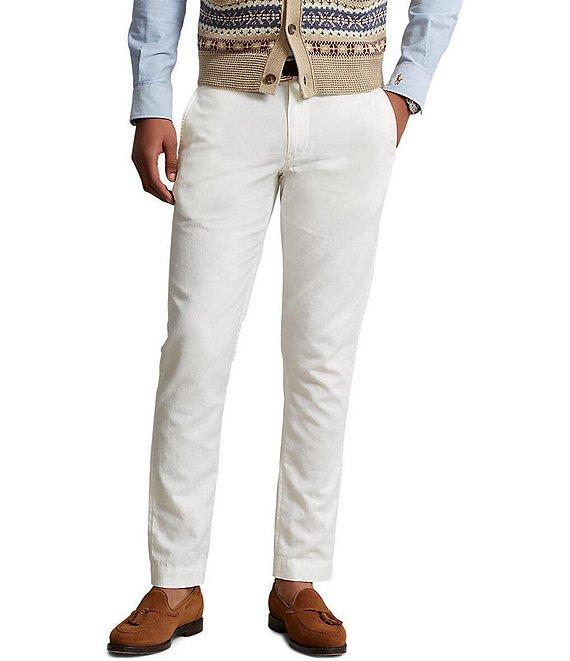Polo Ralph Lauren Straight Fit Linen Blend Pants Product Image