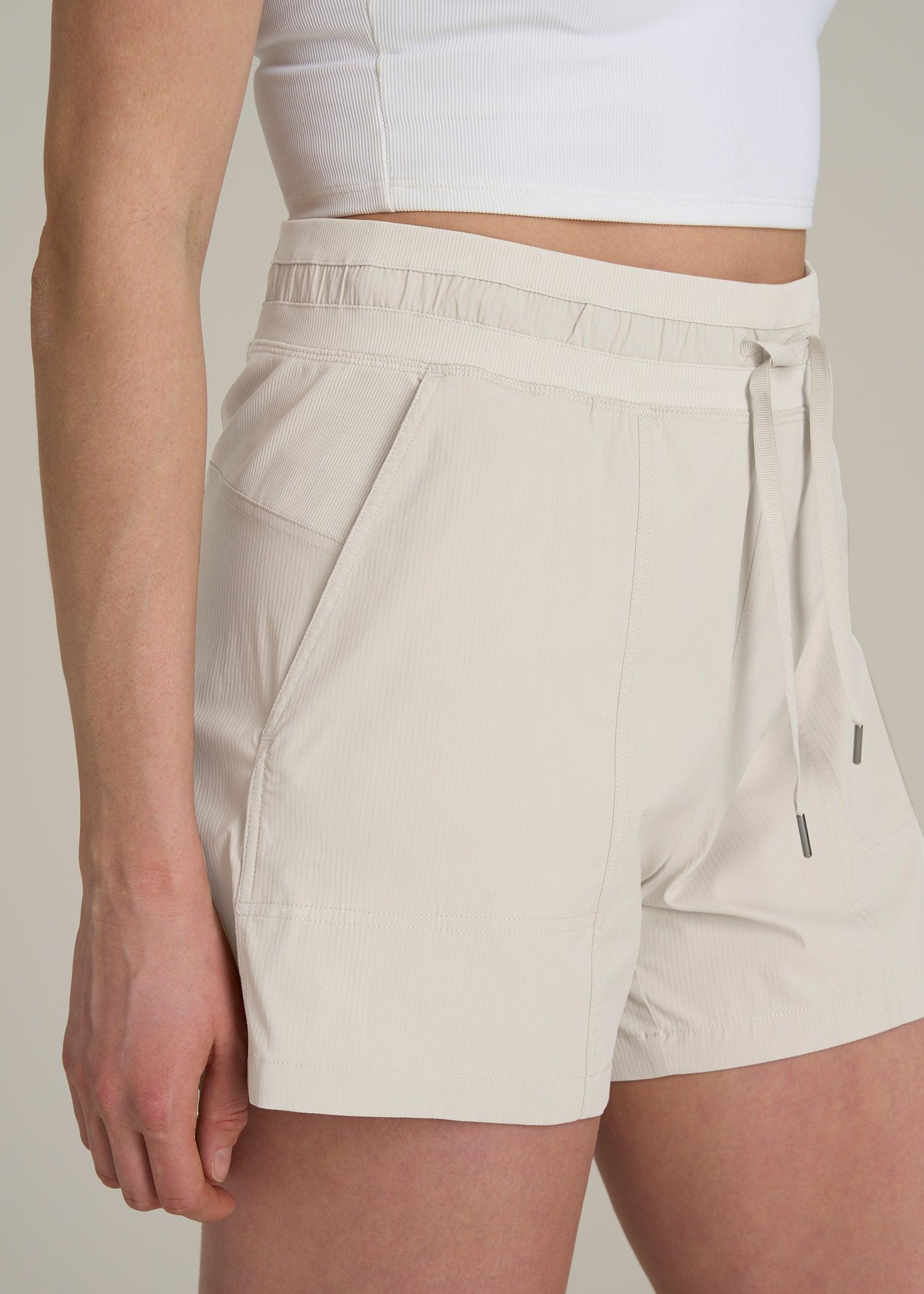 High Rise After Practice Short for Tall Women in Stone Female Product Image