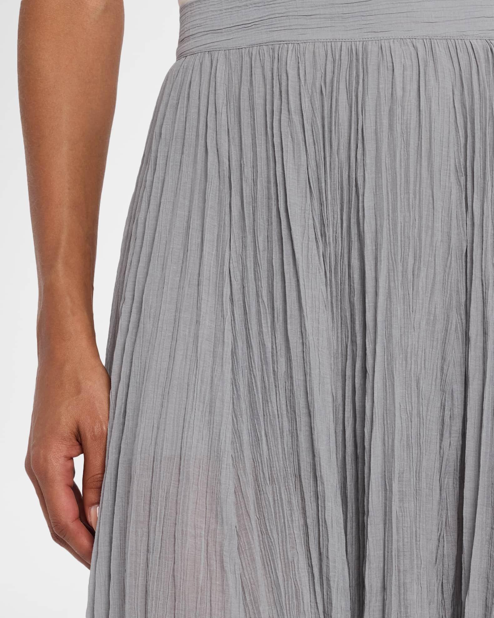 Crinkled Plisse Maxi Skirt Product Image