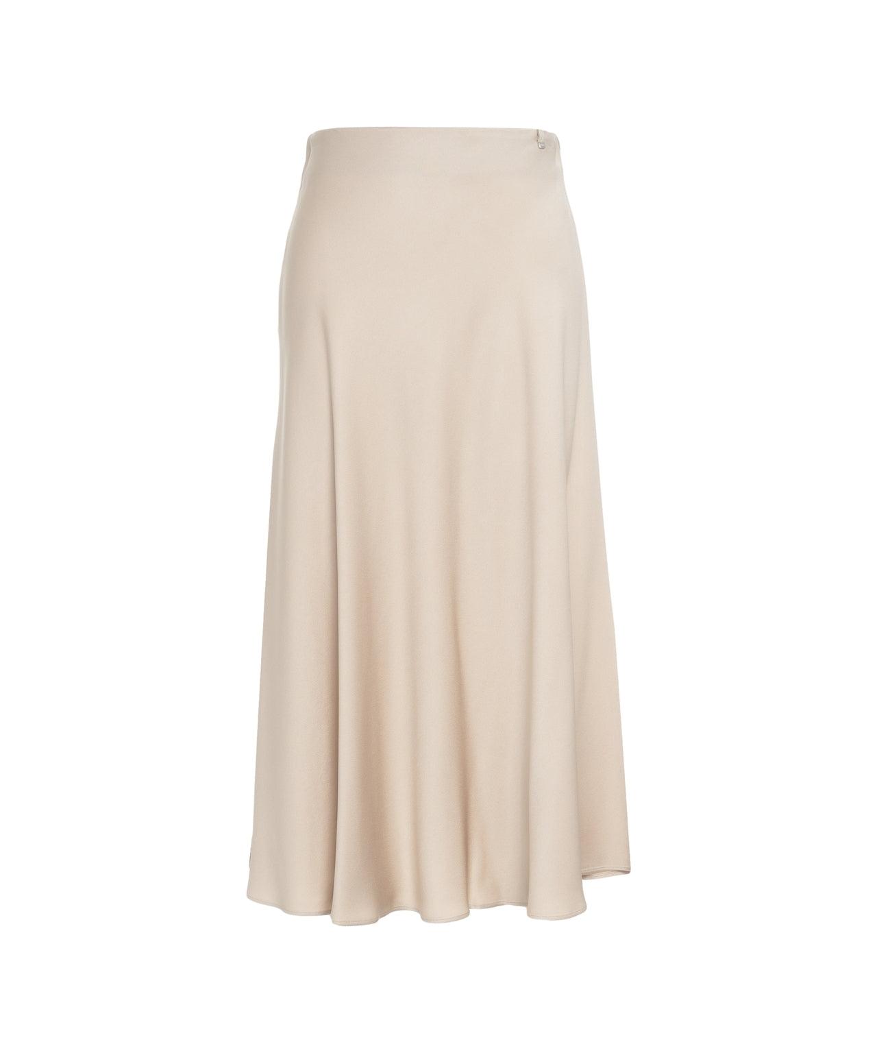 Satin midi skirt Product Image