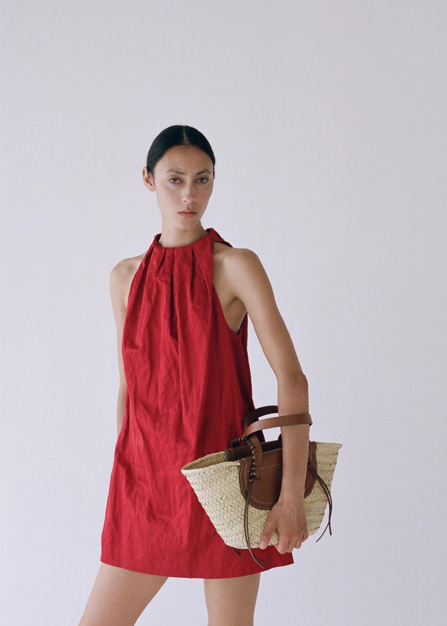 Natural fibre basket bag - Women | MANGO USA Product Image