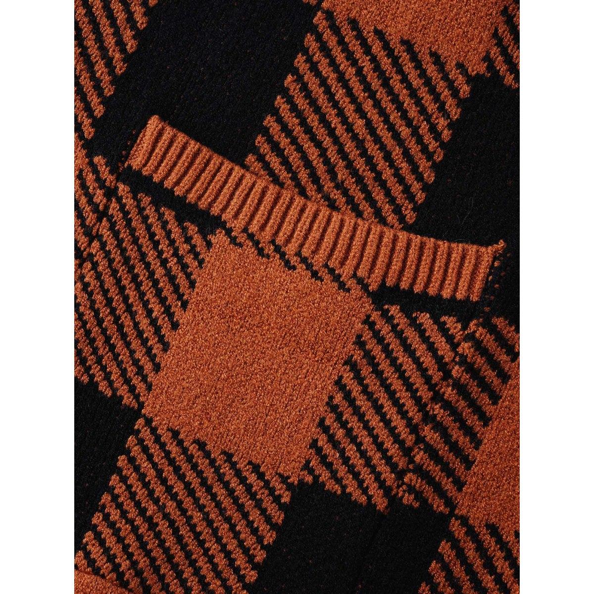 Plus Size Supersoft Essentials Plaid Open Cardigan Rust Women Leisure Loose Long Sleeve Casual Cardigans BloomChic 18-20/2X Product Image