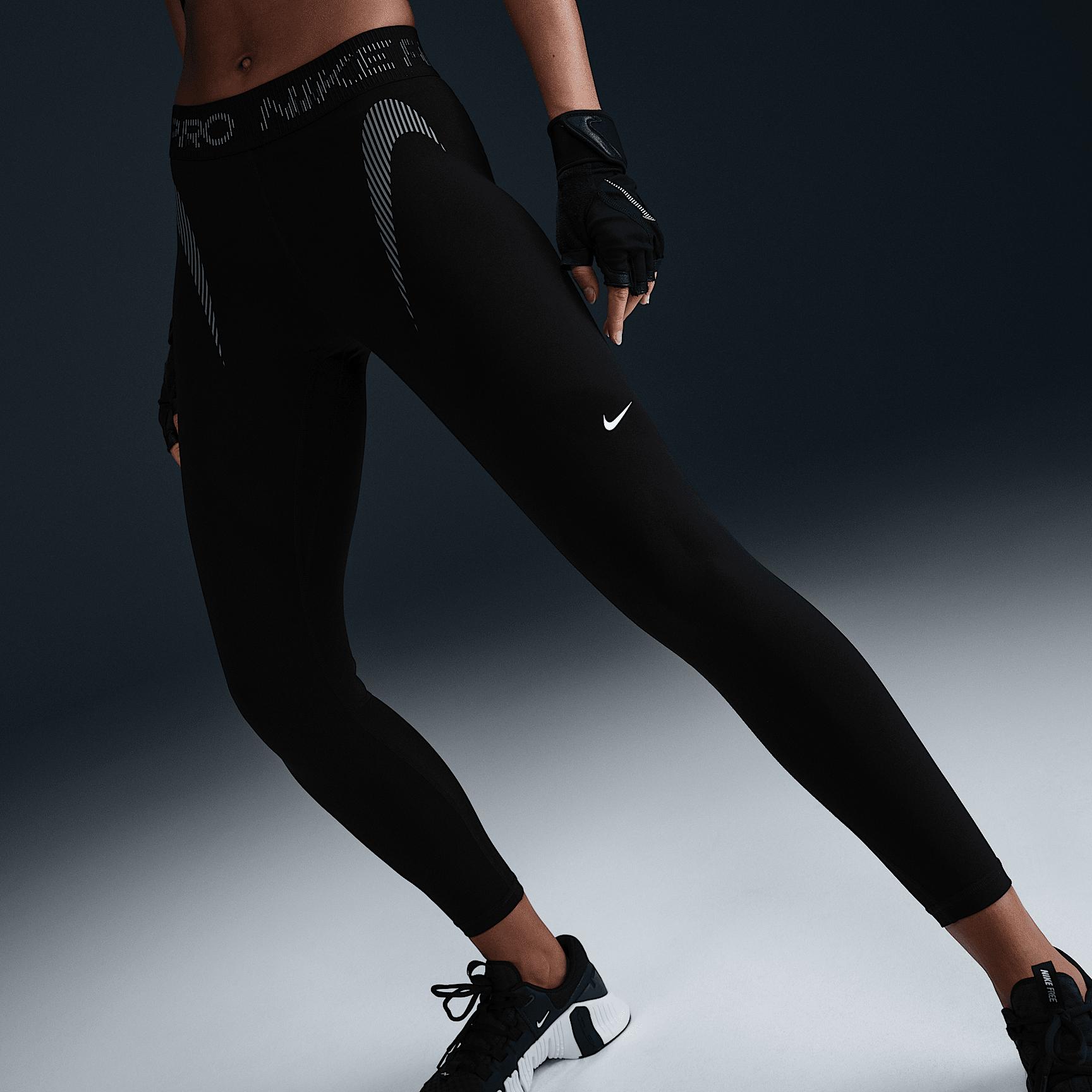 Womens Nike Pro Mid-Rise 7/8 Graphic Leggings | HJ1219-010 Product Image