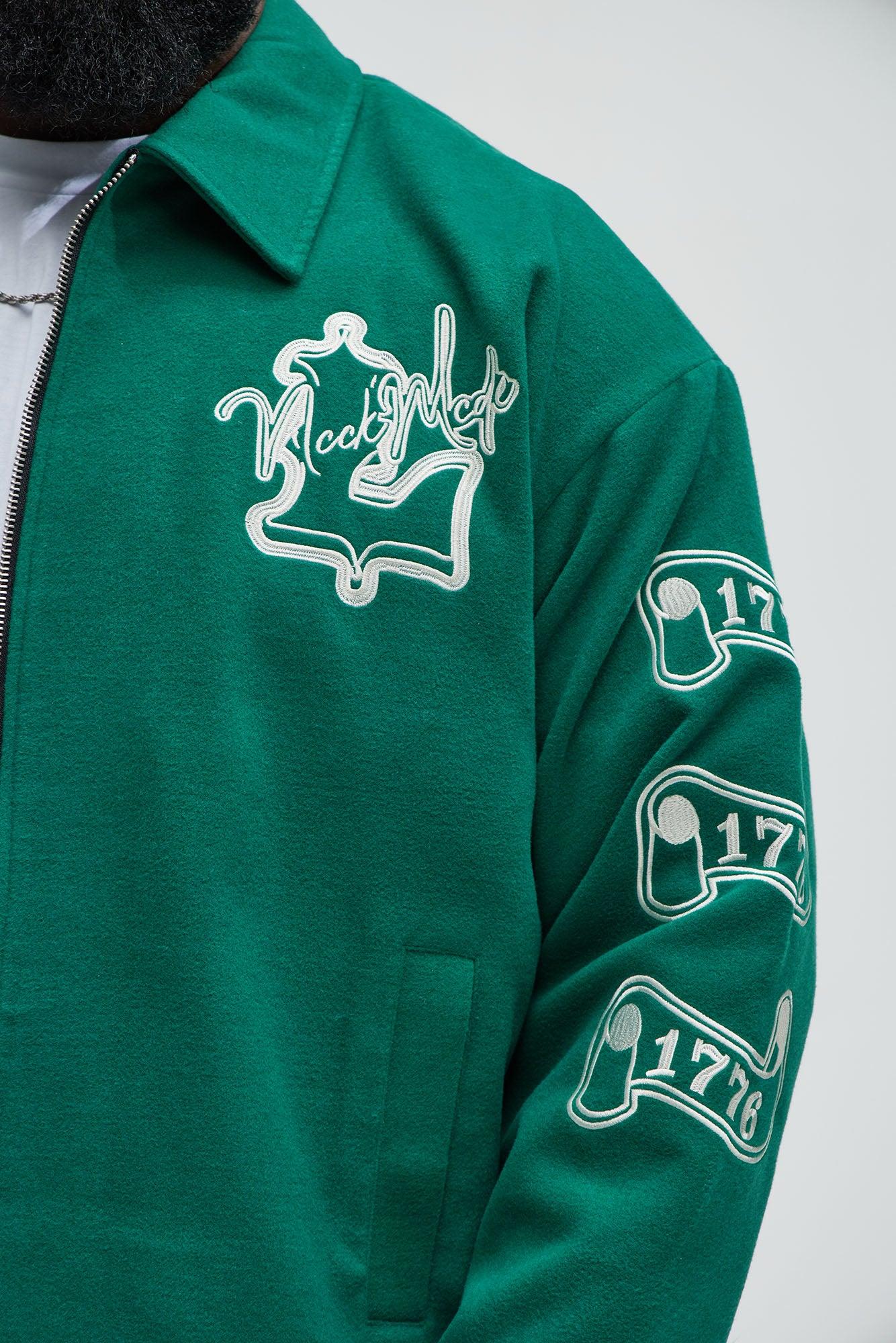 Independence Varsity Jacket - Kelly Green Product Image
