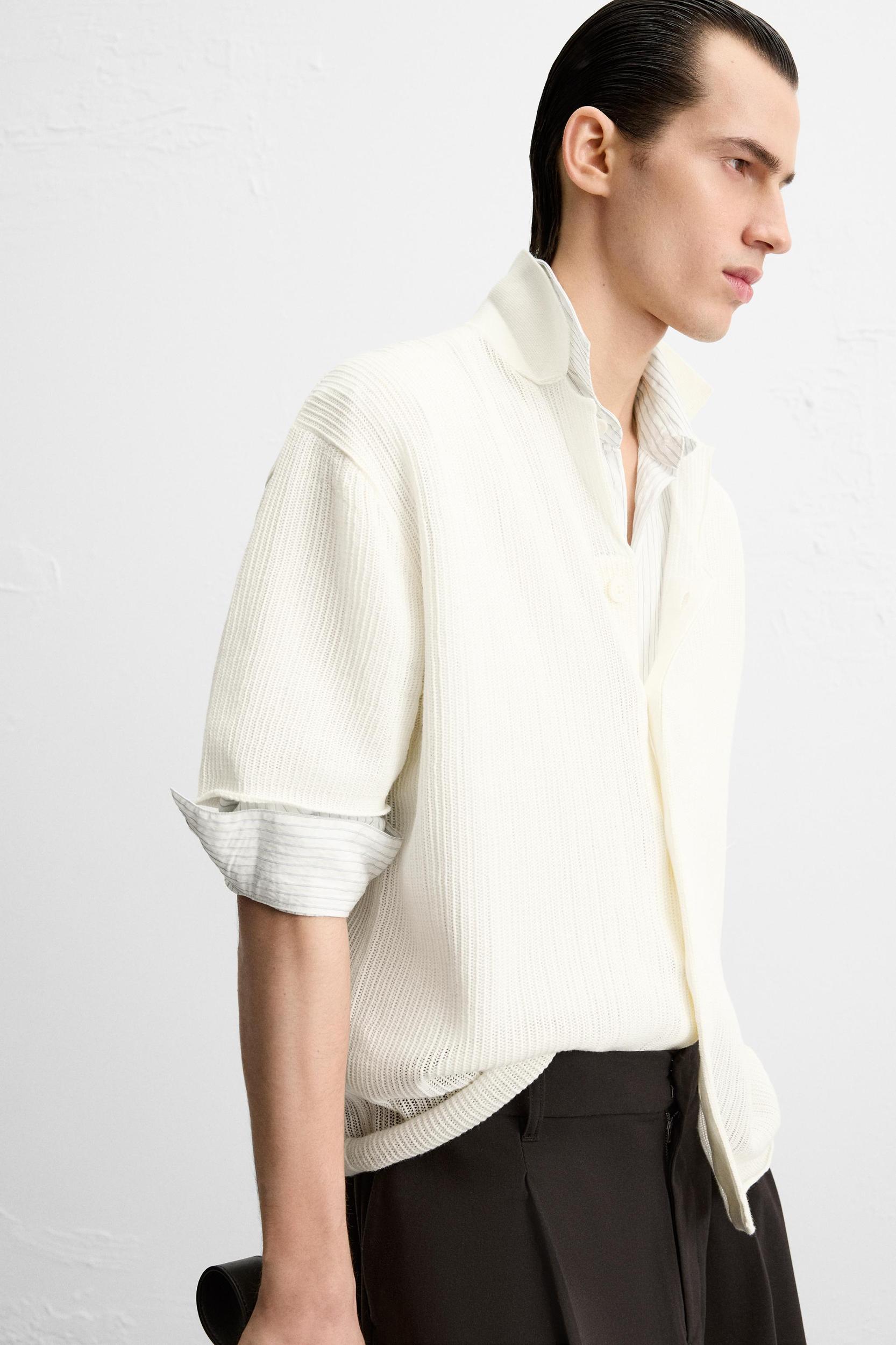 OPEN KNIT SHIRT Product Image