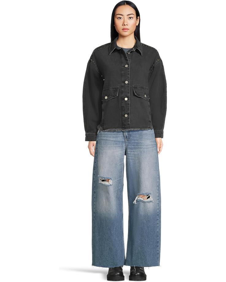 Faye Flocked Dress Product Image