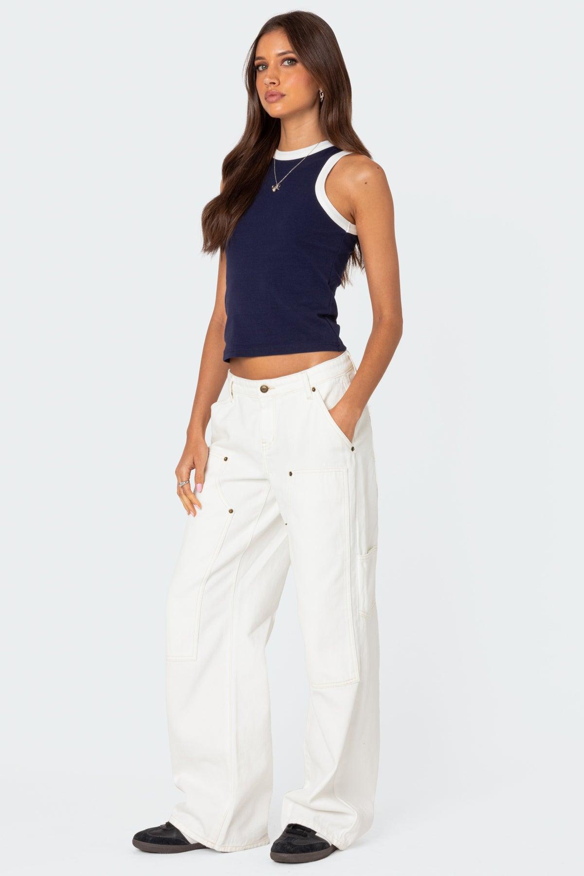 Tammy Contrast Tank Top Product Image