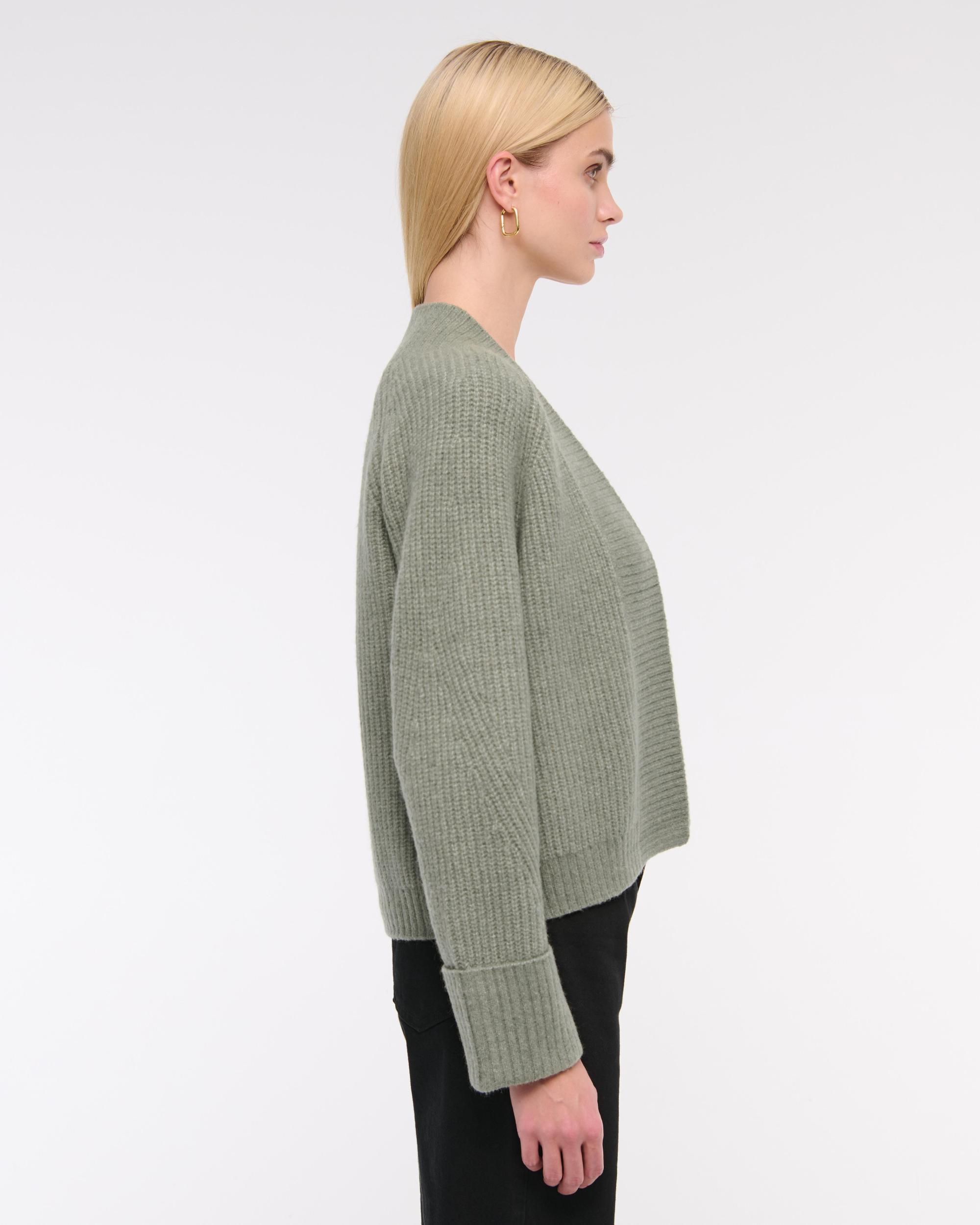 Ribbed Non-Closure Cardigan Product Image