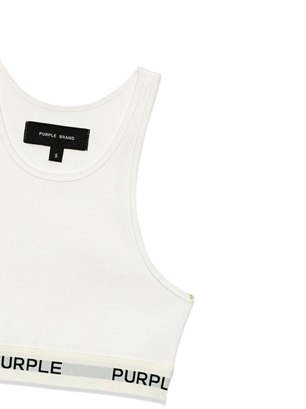 logo-tape cropped top Product Image
