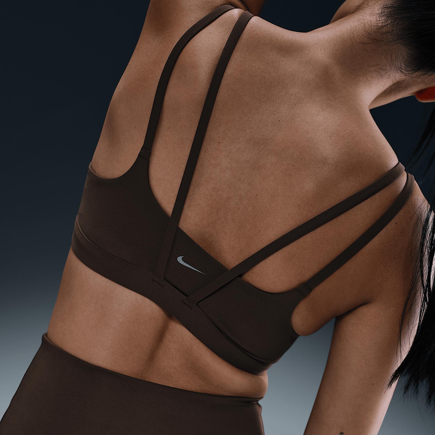 Nike Womens Zenvy Strappy Light-Support Padded Sports Bra | DO6608-237 Product Image