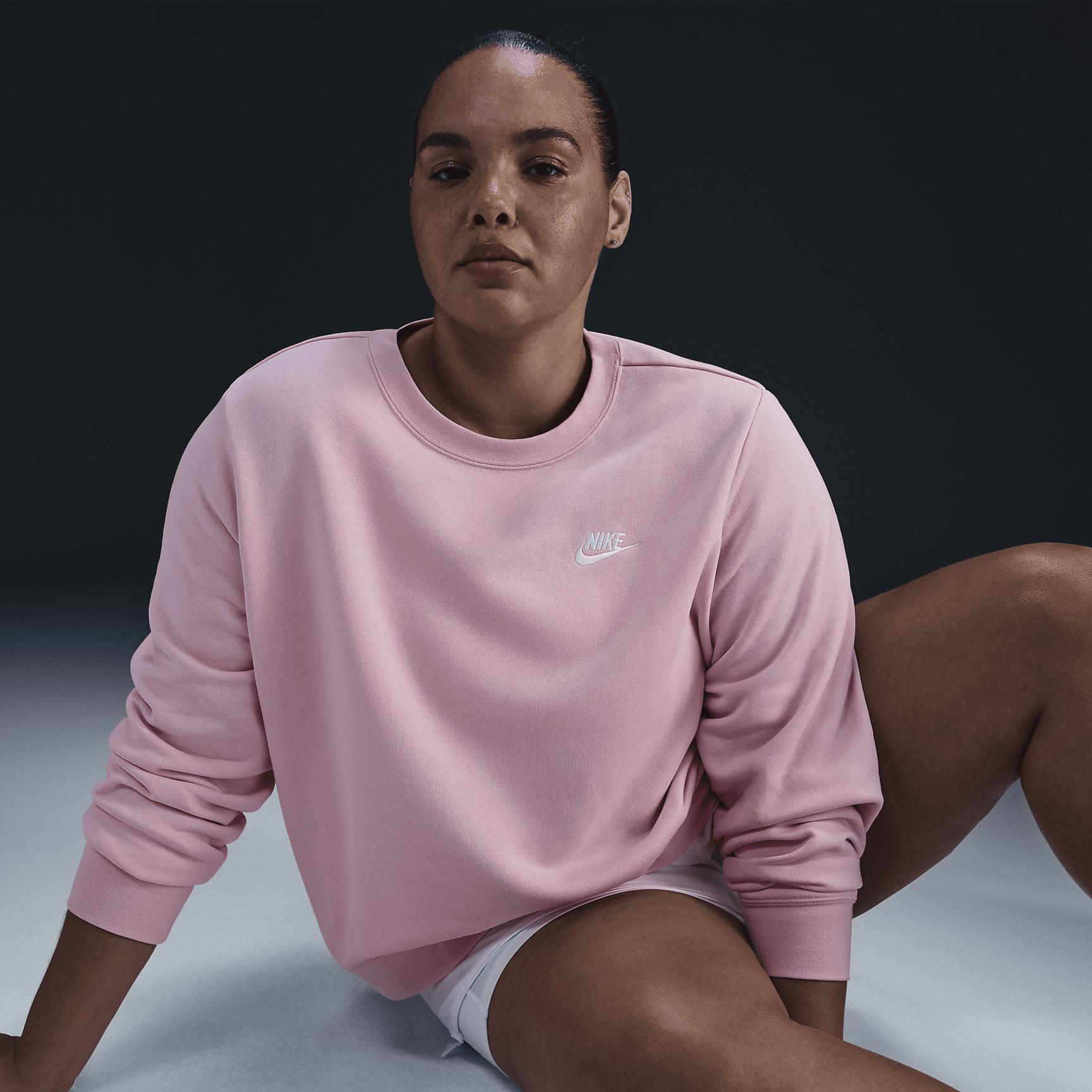 Nike Sportswear Club Fleece Women's Crew-Neck Sweatshirt (Plus Size) Product Image